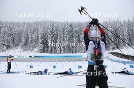 10.02.2021, Pokljuka, Slovenia (SLO): Johannes Thingnes Boe (NOR) - IBU World Championships Biathlon, relay mixed, Pokljuka (SLO). www.nordicfocus.com. © Manzoni/NordicFocus. Every downloaded picture is fee-liable.