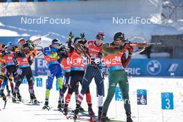 14.02.2021, Pokljuka, Slovenia (SLO): Leif Nordgren (USA) - IBU World Championships Biathlon, pursuit men, Pokljuka (SLO). www.nordicfocus.com. © Manzoni/NordicFocus. Every downloaded picture is fee-liable.