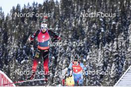 14.02.2021, Pokljuka, Slovenia (SLO): Sturla Holm Laegreid (NOR) - IBU World Championships Biathlon, pursuit men, Pokljuka (SLO). www.nordicfocus.com. © Manzoni/NordicFocus. Every downloaded picture is fee-liable.