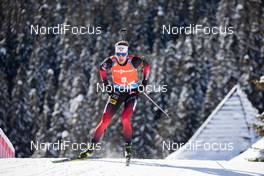 14.02.2021, Pokljuka, Slovenia (SLO): Tarjei Boe (NOR) - IBU World Championships Biathlon, pursuit men, Pokljuka (SLO). www.nordicfocus.com. © Manzoni/NordicFocus. Every downloaded picture is fee-liable.