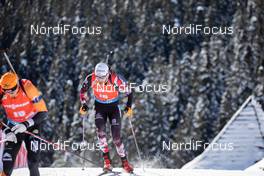 14.02.2021, Pokljuka, Slovenia (SLO): Simon Eder (AUT) - IBU World Championships Biathlon, pursuit men, Pokljuka (SLO). www.nordicfocus.com. © Manzoni/NordicFocus. Every downloaded picture is fee-liable.