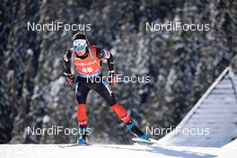 14.02.2021, Pokljuka, Slovenia (SLO): Trevor Kiers (CAN) - IBU World Championships Biathlon, pursuit men, Pokljuka (SLO). www.nordicfocus.com. © Manzoni/NordicFocus. Every downloaded picture is fee-liable.