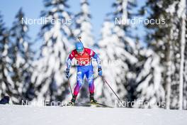 14.02.2021, Pokljuka, Slovenia (SLO): Eduard Latypov (RBU) - IBU World Championships Biathlon, pursuit men, Pokljuka (SLO). www.nordicfocus.com. © Thibaut/NordicFocus. Every downloaded picture is fee-liable.