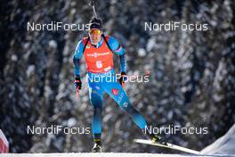 14.02.2021, Pokljuka, Slovenia (SLO): Quentin Fillon Maillet (FRA) - IBU World Championships Biathlon, pursuit men, Pokljuka (SLO). www.nordicfocus.com. © Manzoni/NordicFocus. Every downloaded picture is fee-liable.
