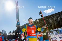 14.02.2021, Pokljuka, Slovenia (SLO): Sebastian Samuelsson (SWE) - IBU World Championships Biathlon, pursuit men, Pokljuka (SLO). www.nordicfocus.com. © Manzoni/NordicFocus. Every downloaded picture is fee-liable.
