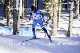 14.02.2021, Pokljuka, Slovenia (SLO): Julia Simon (FRA) - IBU World Championships Biathlon, pursuit women, Pokljuka (SLO). www.nordicfocus.com. © Thibaut/NordicFocus. Every downloaded picture is fee-liable.