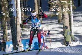 14.02.2021, Pokljuka, Slovenia (SLO): Ingrid Landmark Tandrevold (NOR) - IBU World Championships Biathlon, pursuit women, Pokljuka (SLO). www.nordicfocus.com. © Thibaut/NordicFocus. Every downloaded picture is fee-liable.