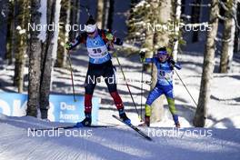 14.02.2021, Pokljuka, Slovenia (SLO): Megan Bankes (CAN) - IBU World Championships Biathlon, pursuit women, Pokljuka (SLO). www.nordicfocus.com. © Thibaut/NordicFocus. Every downloaded picture is fee-liable.