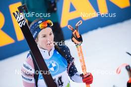 14.02.2021, Pokljuka, Slovenia (SLO): Clare Egan (USA) - IBU World Championships Biathlon, pursuit women, Pokljuka (SLO). www.nordicfocus.com. © Manzoni/NordicFocus. Every downloaded picture is fee-liable.