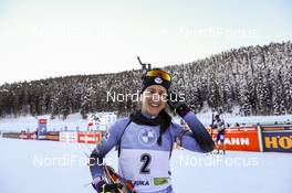 14.02.2021, Pokljuka, Slovenia (SLO): Anais Chevalier-Bouchet (FRA) - IBU World Championships Biathlon, pursuit women, Pokljuka (SLO). www.nordicfocus.com. © Manzoni/NordicFocus. Every downloaded picture is fee-liable.