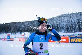 14.02.2021, Pokljuka, Slovenia (SLO): Anais Chevalier-Bouchet (FRA) - IBU World Championships Biathlon, pursuit women, Pokljuka (SLO). www.nordicfocus.com. © Manzoni/NordicFocus. Every downloaded picture is fee-liable.