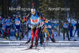 20.02.2021, Pokljuka, Slovenia (SLO): Sturla Holm Laegreid (NOR) - IBU World Championships Biathlon, relay men, Pokljuka (SLO). www.nordicfocus.com. © Thibaut/NordicFocus. Every downloaded picture is fee-liable.