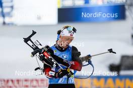 20.02.2021, Pokljuka, Slovenia (SLO): Johannes Thingnes Boe (NOR) - IBU World Championships Biathlon, relay men, Pokljuka (SLO). www.nordicfocus.com. © Manzoni/NordicFocus. Every downloaded picture is fee-liable.