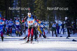 20.02.2021, Pokljuka, Slovenia (SLO): Sturla Holm Laegreid (NOR) - IBU World Championships Biathlon, relay men, Pokljuka (SLO). www.nordicfocus.com. © Thibaut/NordicFocus. Every downloaded picture is fee-liable.