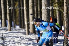 20.02.2021, Pokljuka, Slovenia (SLO): Quentin Fillon Maillet (FRA) - IBU World Championships Biathlon, relay men, Pokljuka (SLO). www.nordicfocus.com. © Thibaut/NordicFocus. Every downloaded picture is fee-liable.