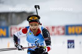 20.02.2021, Pokljuka, Slovenia (SLO): Jin Nakajima (JPN) - IBU World Championships Biathlon, relay men, Pokljuka (SLO). www.nordicfocus.com. © Manzoni/NordicFocus. Every downloaded picture is fee-liable.