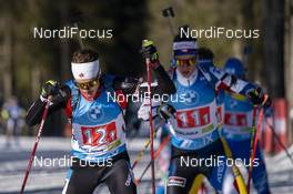 20.02.2021, Pokljuka, Slovenia (SLO): Adam Runnalls (CAN) - IBU World Championships Biathlon, relay men, Pokljuka (SLO). www.nordicfocus.com. © Thibaut/NordicFocus. Every downloaded picture is fee-liable.