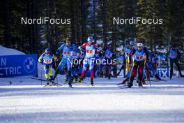 20.02.2021, Pokljuka, Slovenia (SLO):   Antonin Guigonnat (FRA), Sturla Holm Laegreid (NOR), (l-)  - IBU World Championships Biathlon, relay men, Pokljuka (SLO). www.nordicfocus.com. © Thibaut/NordicFocus. Every downloaded picture is fee-liable.