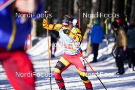 20.02.2021, Pokljuka, Slovenia (SLO): Thierry Langer (BEL) - IBU World Championships Biathlon, relay men, Pokljuka (SLO). www.nordicfocus.com. © Thibaut/NordicFocus. Every downloaded picture is fee-liable.