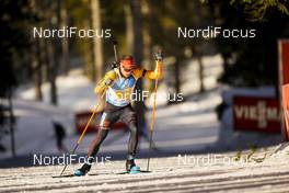 20.02.2021, Pokljuka, Slovenia (SLO): Arnd Peiffer (GER) - IBU World Championships Biathlon, relay men, Pokljuka (SLO). www.nordicfocus.com. © Thibaut/NordicFocus. Every downloaded picture is fee-liable.