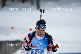 20.02.2021, Pokljuka, Slovenia (SLO): Sean Doherty (USA) - IBU World Championships Biathlon, relay men, Pokljuka (SLO). www.nordicfocus.com. © Manzoni/NordicFocus. Every downloaded picture is fee-liable.