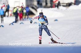 20.02.2021, Pokljuka, Slovenia (SLO): Paul Schommer (USA) - IBU World Championships Biathlon, relay men, Pokljuka (SLO). www.nordicfocus.com. © Thibaut/NordicFocus. Every downloaded picture is fee-liable.