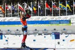 20.02.2021, Pokljuka, Slovenia (SLO): Marte Olsbu Roeiseland (NOR) - IBU World Championships Biathlon, relay women, Pokljuka (SLO). www.nordicfocus.com. © Manzoni/NordicFocus. Every downloaded picture is fee-liable.