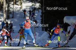 20.02.2021, Pokljuka, Slovenia (SLO): Suvi Minkkinen (FIN) - IBU World Championships Biathlon, relay women, Pokljuka (SLO). www.nordicfocus.com. © Manzoni/NordicFocus. Every downloaded picture is fee-liable.