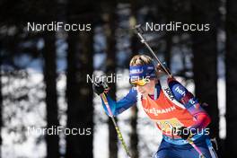 20.02.2021, Pokljuka, Slovenia (SLO): Elisa Gasparin (SUI) - IBU World Championships Biathlon, relay women, Pokljuka (SLO). www.nordicfocus.com. © Manzoni/NordicFocus. Every downloaded picture is fee-liable.