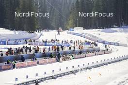 20.02.2021, Pokljuka, Slovenia (SLO): Shooting Range   - IBU World Championships Biathlon, relay women, Pokljuka (SLO). www.nordicfocus.com. © Thibaut/NordicFocus. Every downloaded picture is fee-liable.