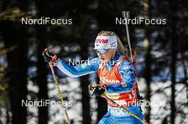 20.02.2021, Pokljuka, Slovenia (SLO): Erika Janka (FIN) - IBU World Championships Biathlon, relay women, Pokljuka (SLO). www.nordicfocus.com. © Manzoni/NordicFocus. Every downloaded picture is fee-liable.