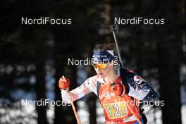 20.02.2021, Pokljuka, Slovenia (SLO): Clare Egan (USA) - IBU World Championships Biathlon, relay women, Pokljuka (SLO). www.nordicfocus.com. © Manzoni/NordicFocus. Every downloaded picture is fee-liable.