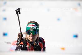 20.02.2021, Pokljuka, Slovenia (SLO): Lisa Theresa Hauser (AUT) - IBU World Championships Biathlon, relay women, Pokljuka (SLO). www.nordicfocus.com. © Manzoni/NordicFocus. Every downloaded picture is fee-liable.