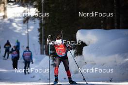 20.02.2021, Pokljuka, Slovenia (SLO): Nadia Moser (CAN) - IBU World Championships Biathlon, relay women, Pokljuka (SLO). www.nordicfocus.com. © Manzoni/NordicFocus. Every downloaded picture is fee-liable.
