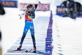 20.02.2021, Pokljuka, Slovenia (SLO): Chloe Chevalier (FRA) - IBU World Championships Biathlon, relay women, Pokljuka (SLO). www.nordicfocus.com. © Thibaut/NordicFocus. Every downloaded picture is fee-liable.