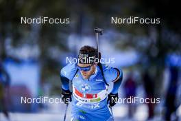 18.02.2021, Pokljuka, Slovenia (SLO): Antonin Guigonnat (FRA) - IBU World Championships Biathlon, single mixed relay, Pokljuka (SLO). www.nordicfocus.com. © Thibaut/NordicFocus. Every downloaded picture is fee-liable.