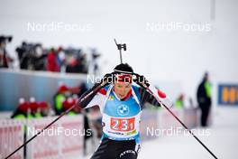 18.02.2021, Pokljuka, Slovenia (SLO): Mikito Tachizaki (JPN) - IBU World Championships Biathlon, single mixed relay, Pokljuka (SLO). www.nordicfocus.com. © Manzoni/NordicFocus. Every downloaded picture is fee-liable.