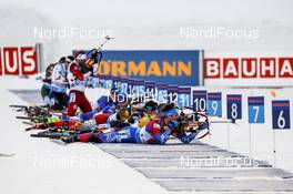 18.02.2021, Pokljuka, Slovenia (SLO): Eduard Latypov (RBU) - IBU World Championships Biathlon, single mixed relay, Pokljuka (SLO). www.nordicfocus.com. © Manzoni/NordicFocus. Every downloaded picture is fee-liable.