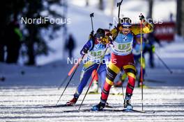 18.02.2021, Pokljuka, Slovenia (SLO): Lotte Lie (BEL) - IBU World Championships Biathlon, single mixed relay, Pokljuka (SLO). www.nordicfocus.com. © Thibaut/NordicFocus. Every downloaded picture is fee-liable.