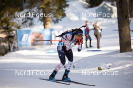 18.02.2021, Pokljuka, Slovenia (SLO): Clare Egan (USA) - IBU World Championships Biathlon, single mixed relay, Pokljuka (SLO). www.nordicfocus.com. © Manzoni/NordicFocus. Every downloaded picture is fee-liable.