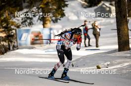 18.02.2021, Pokljuka, Slovenia (SLO): Clare Egan (USA) - IBU World Championships Biathlon, single mixed relay, Pokljuka (SLO). www.nordicfocus.com. © Manzoni/NordicFocus. Every downloaded picture is fee-liable.