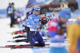 12.02.2021, Pokljuka, Slovenia (SLO): Dominik Windisch (ITA) - IBU World Championships Biathlon, sprint men, Pokljuka (SLO). www.nordicfocus.com. © Thibaut/NordicFocus. Every downloaded picture is fee-liable.