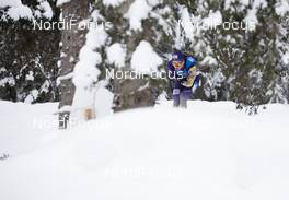 12.02.2021, Pokljuka, Slovenia (SLO): Anton Dudchenko (UKR) - IBU World Championships Biathlon, sprint men, Pokljuka (SLO). www.nordicfocus.com. © Manzoni/NordicFocus. Every downloaded picture is fee-liable.