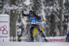 12.02.2021, Pokljuka, Slovenia (SLO): Alexandr Mukhin (KAZ) - IBU World Championships Biathlon, sprint men, Pokljuka (SLO). www.nordicfocus.com. © Thibaut/NordicFocus. Every downloaded picture is fee-liable.