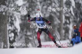 12.02.2021, Pokljuka, Slovenia (SLO): Sturla Holm Laegreid (NOR) - IBU World Championships Biathlon, sprint men, Pokljuka (SLO). www.nordicfocus.com. © Thibaut/NordicFocus. Every downloaded picture is fee-liable.