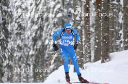 12.02.2021, Pokljuka, Slovenia (SLO): Dominik Windisch (ITA) - IBU World Championships Biathlon, sprint men, Pokljuka (SLO). www.nordicfocus.com. © Manzoni/NordicFocus. Every downloaded picture is fee-liable.