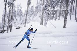 12.02.2021, Pokljuka, Slovenia (SLO): Simon Desthieux (FRA) - IBU World Championships Biathlon, sprint men, Pokljuka (SLO). www.nordicfocus.com. © Manzoni/NordicFocus. Every downloaded picture is fee-liable.
