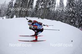12.02.2021, Pokljuka, Slovenia (SLO): Scott Gow (CAN) - IBU World Championships Biathlon, sprint men, Pokljuka (SLO). www.nordicfocus.com. © Manzoni/NordicFocus. Every downloaded picture is fee-liable.