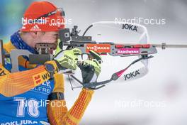 12.02.2021, Pokljuka, Slovenia (SLO): Johannes Kuehn (GER) - IBU World Championships Biathlon, sprint men, Pokljuka (SLO). www.nordicfocus.com. © Thibaut/NordicFocus. Every downloaded picture is fee-liable.
