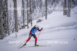 12.02.2021, Pokljuka, Slovenia (SLO): Johannes Dale (NOR) - IBU World Championships Biathlon, sprint men, Pokljuka (SLO). www.nordicfocus.com. © Thibaut/NordicFocus. Every downloaded picture is fee-liable.